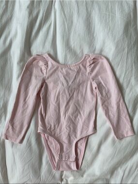 Janie and Jack Soft Pink Long-Sleeve Baby One-Piece Bodysuit